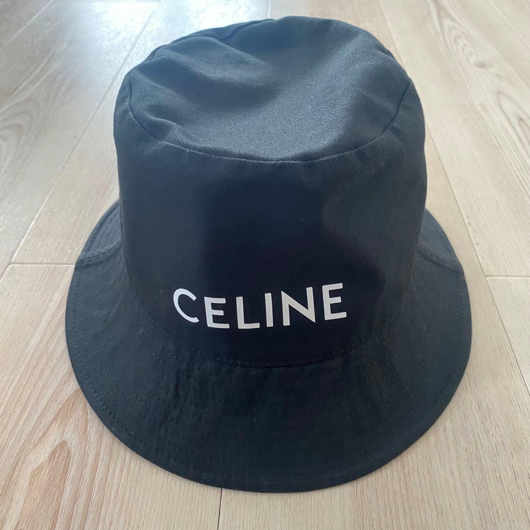 [正規品]CELINEセリーヌバケットハット黒 Lサイズ