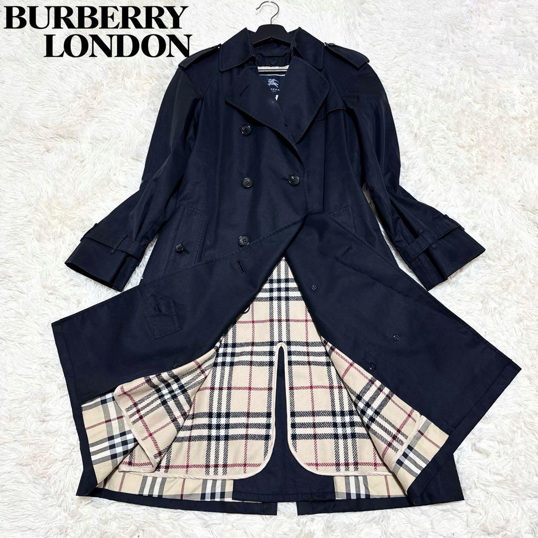 希少！ 人気✨ バーバリーロンドン トレンチコート ライナー付き 黒 38号