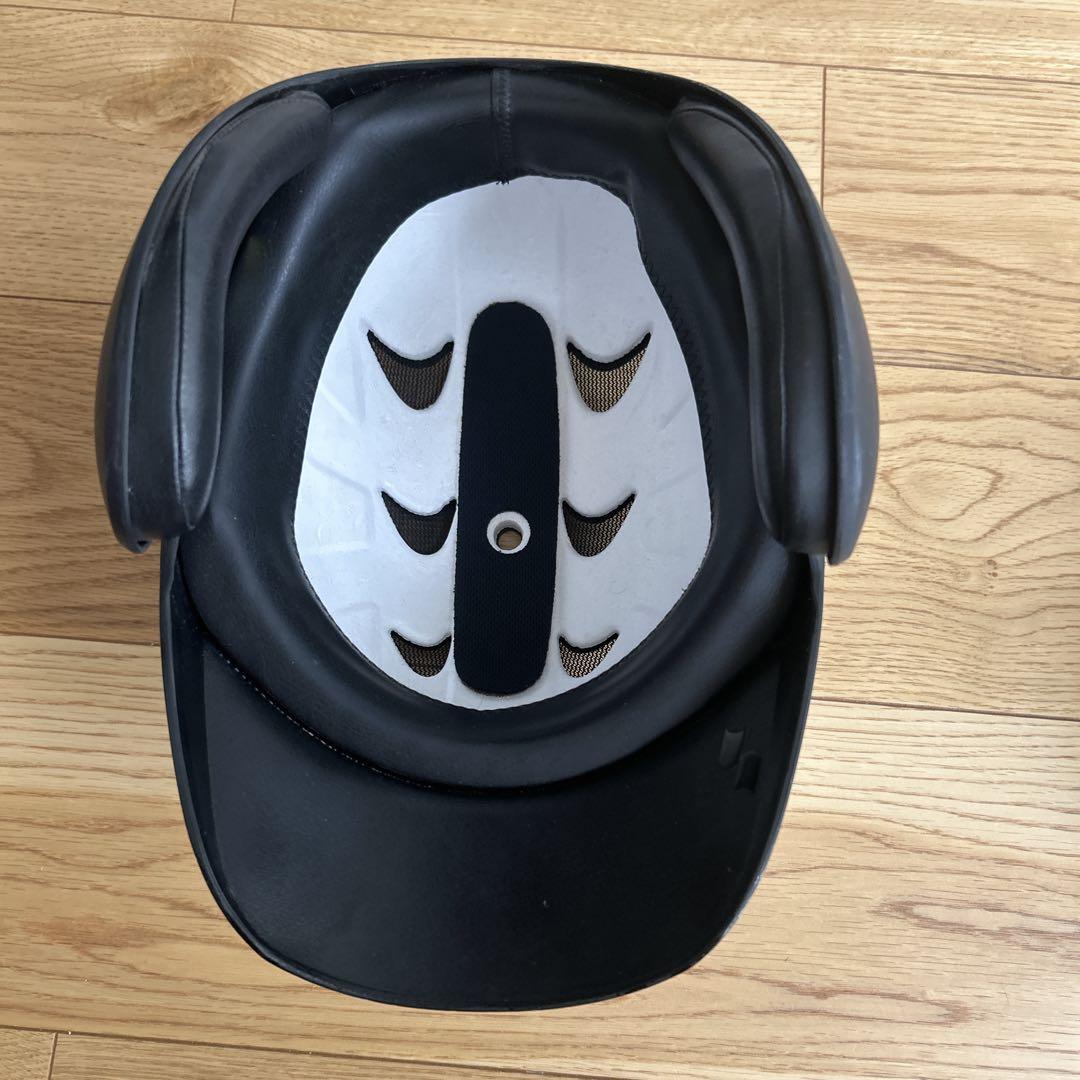 【2個セット】SSK 軟式野球　ヘルメット　両耳　M 艶消し　黒　袋付き