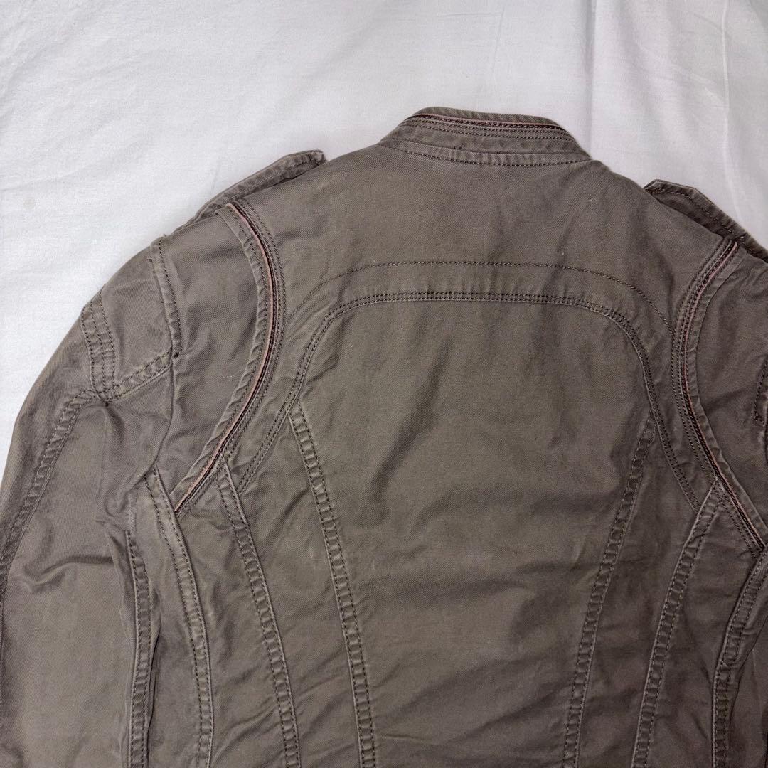G.O.A カーキ　ジャケット　ナポレオンジャケット　ミリタリージャケッ Y2K