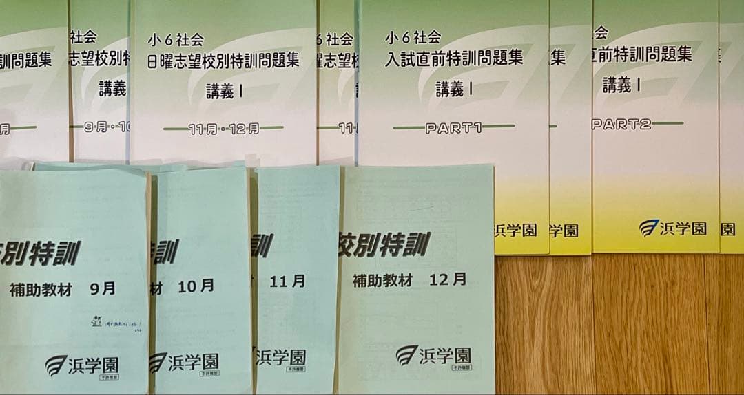 シンプル　浜学園 日曜志望校別特訓 男子最難関・M星光東大寺コース