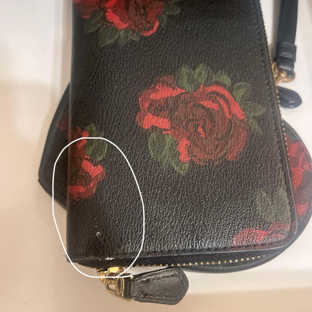 coach長財布&ハート型ポーチ