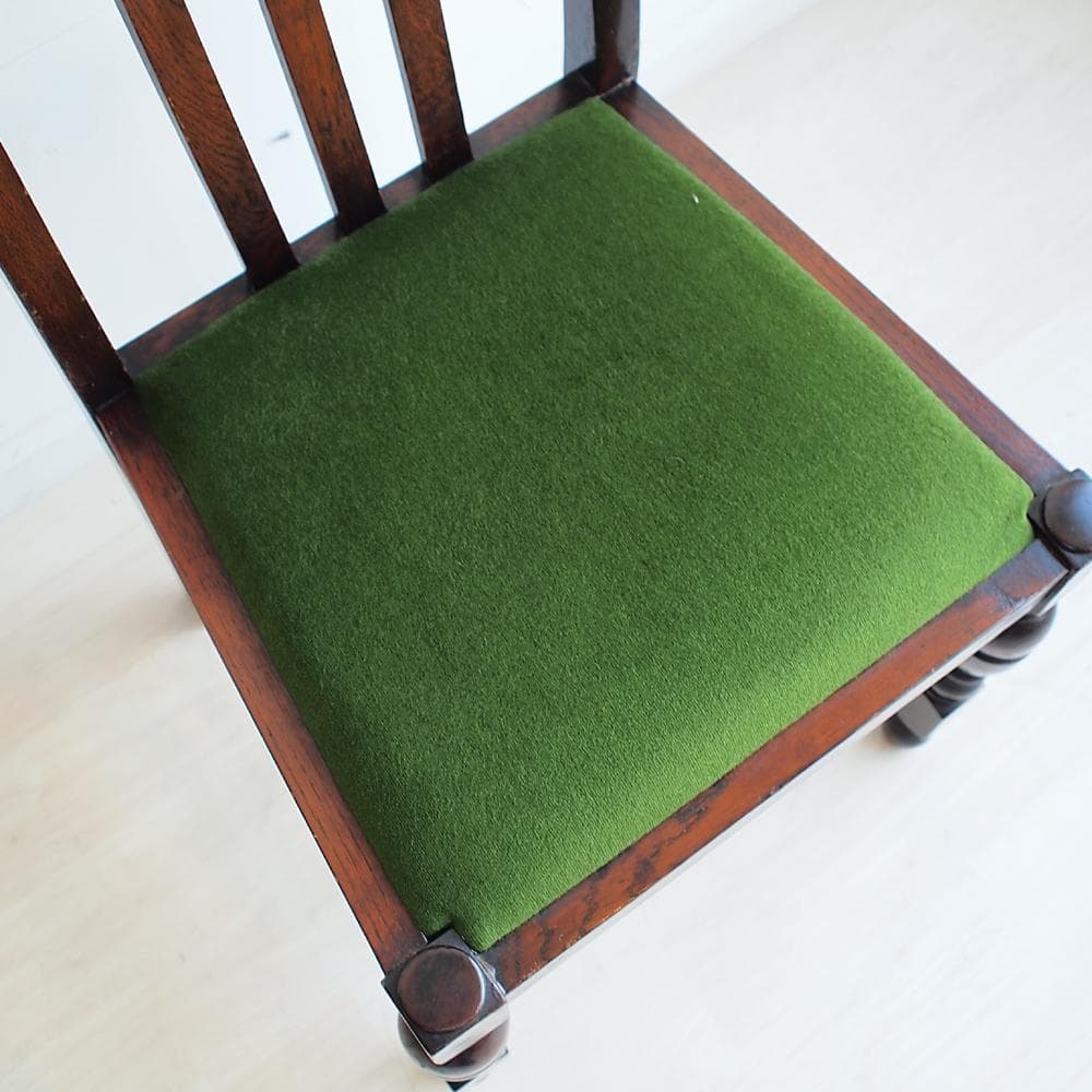 英国アンティーク バルボスレッグのダイニングチェア B オーク材 イギリス