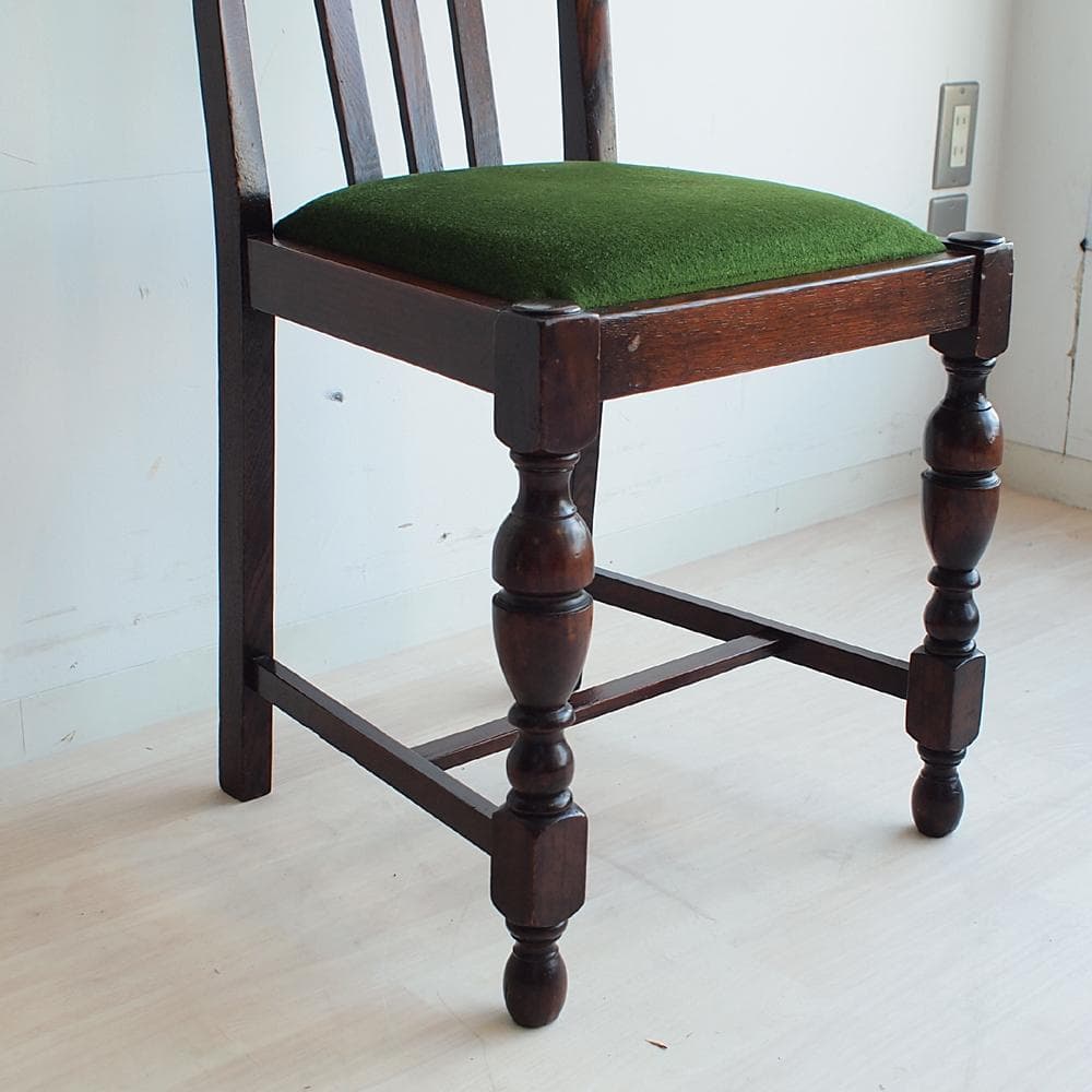 英国アンティーク バルボスレッグのダイニングチェア B オーク材 イギリス