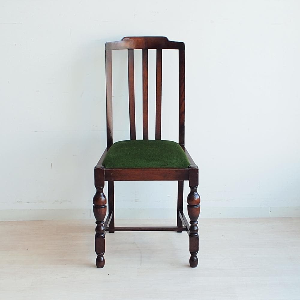 英国アンティーク バルボスレッグのダイニングチェア B オーク材 イギリス
