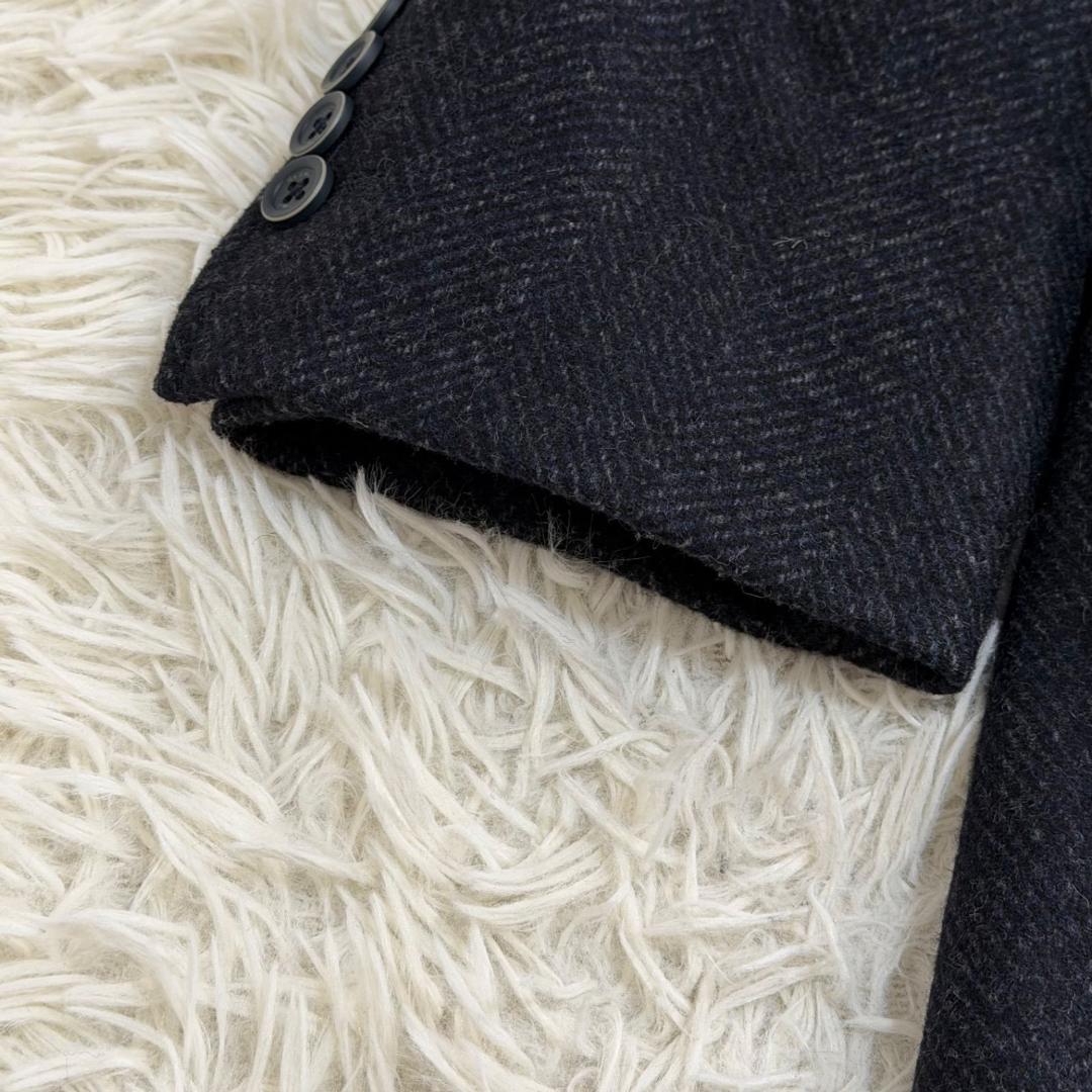 16798✨ヘルノ チェスターコート ヘリンボーン ツイード 50 LL