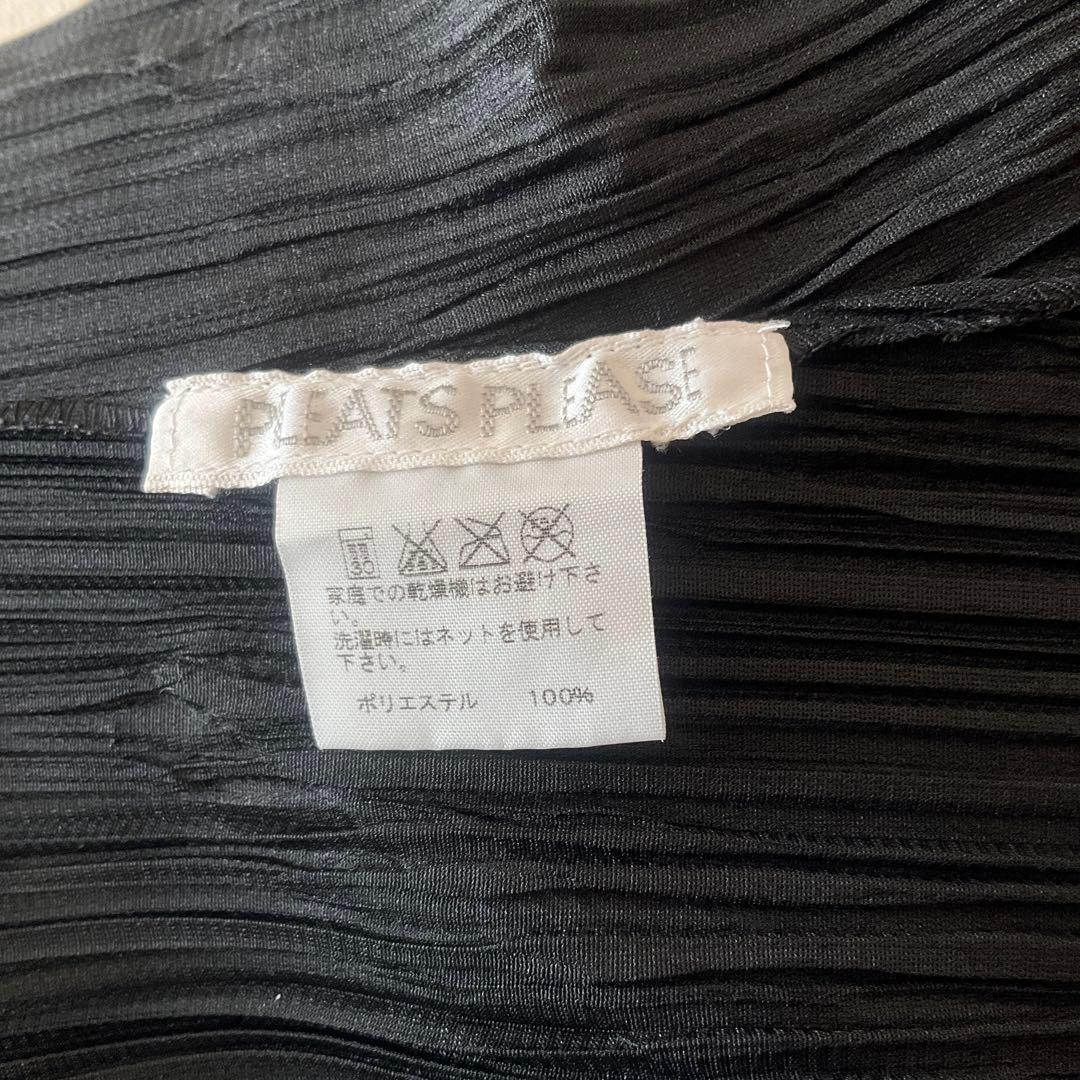 イッセイミヤケプリーツプリーズ黒 チュニックアシメントリー