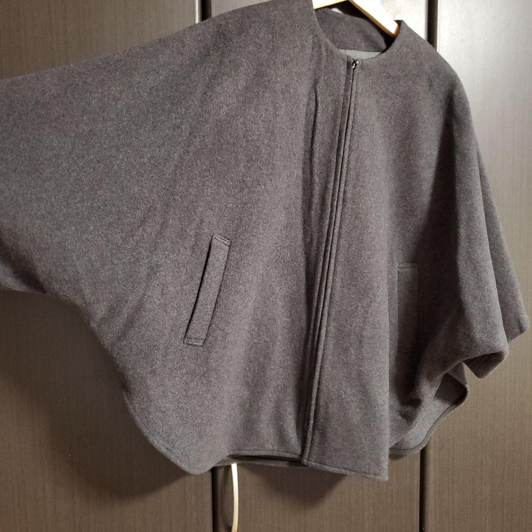 ビアズリー BEARDSLEY ウールポンチョコート F 羽織 ノーカラー