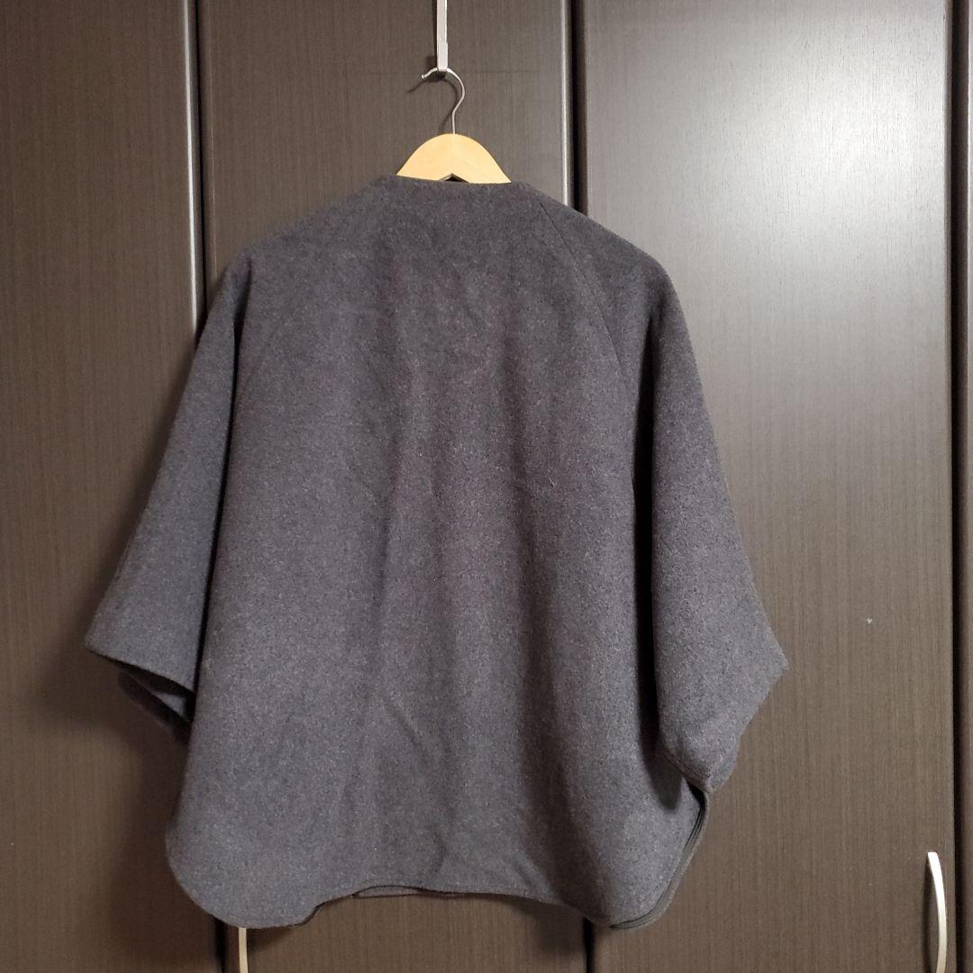 ビアズリー BEARDSLEY ウールポンチョコート F 羽織 ノーカラー