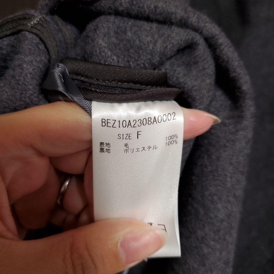 ビアズリー BEARDSLEY ウールポンチョコート F 羽織 ノーカラー