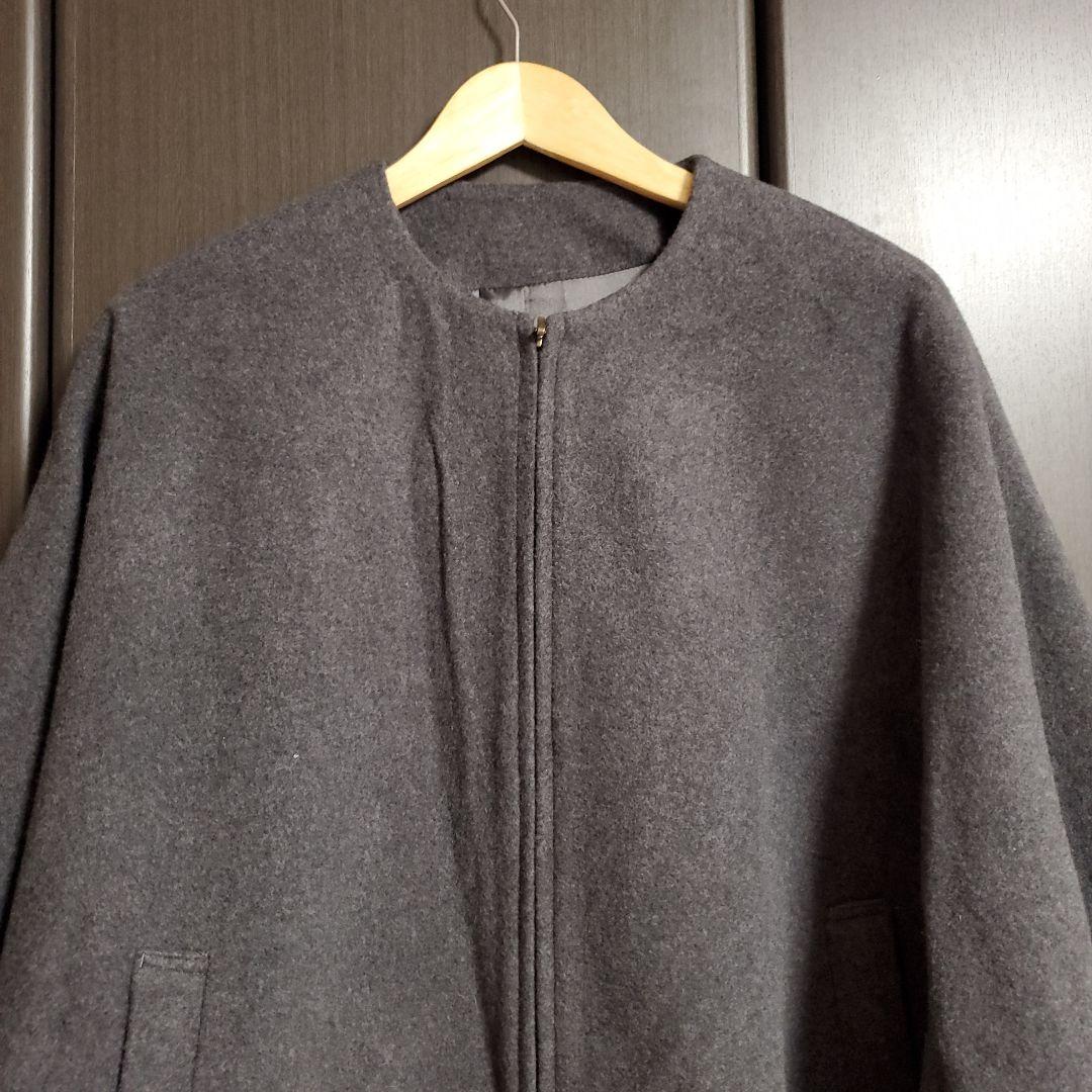 ビアズリー BEARDSLEY ウールポンチョコート F 羽織 ノーカラー