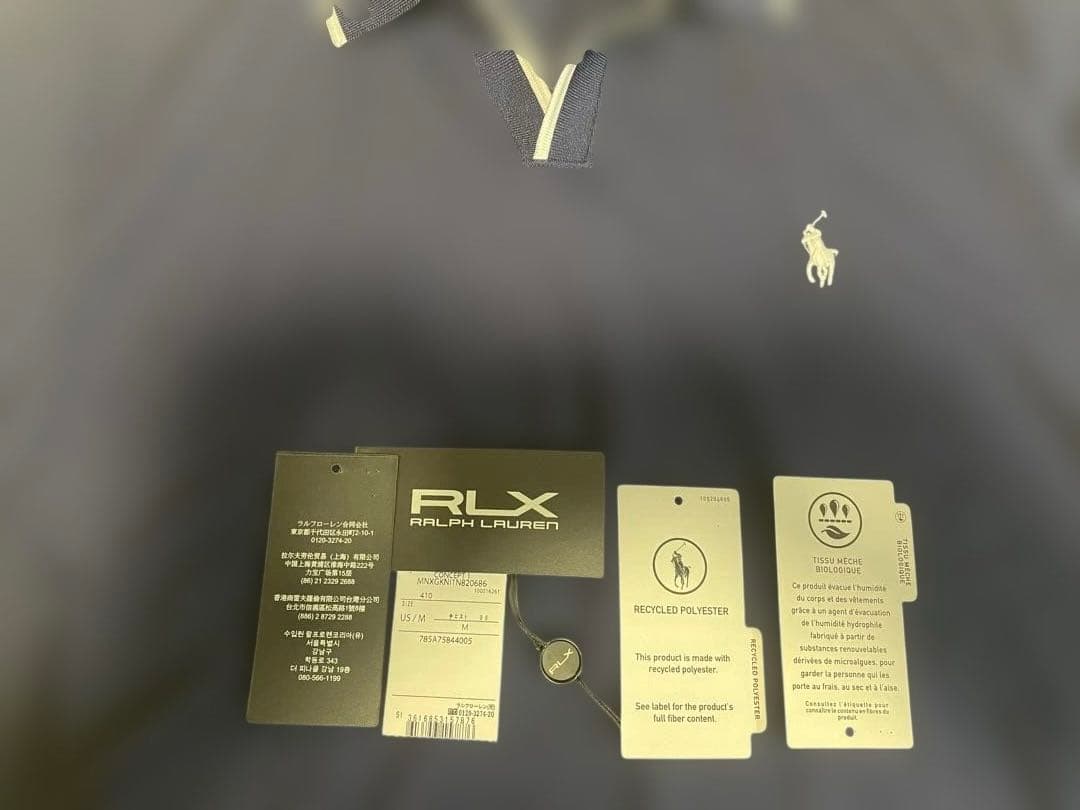 ラルフローレン　ポロシャツ　ネイビー　M