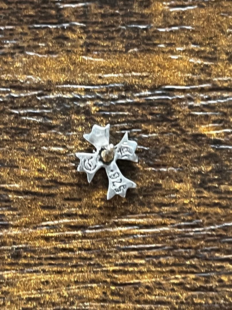 クロムハーツ 1ダイヤ シルバーピアス