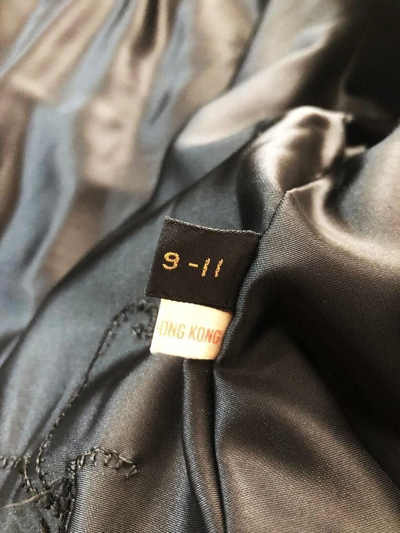 ミンク MINK 毛皮 ボリューム袖 コート 艶 ブラック 裏地刺繍☆９-１１