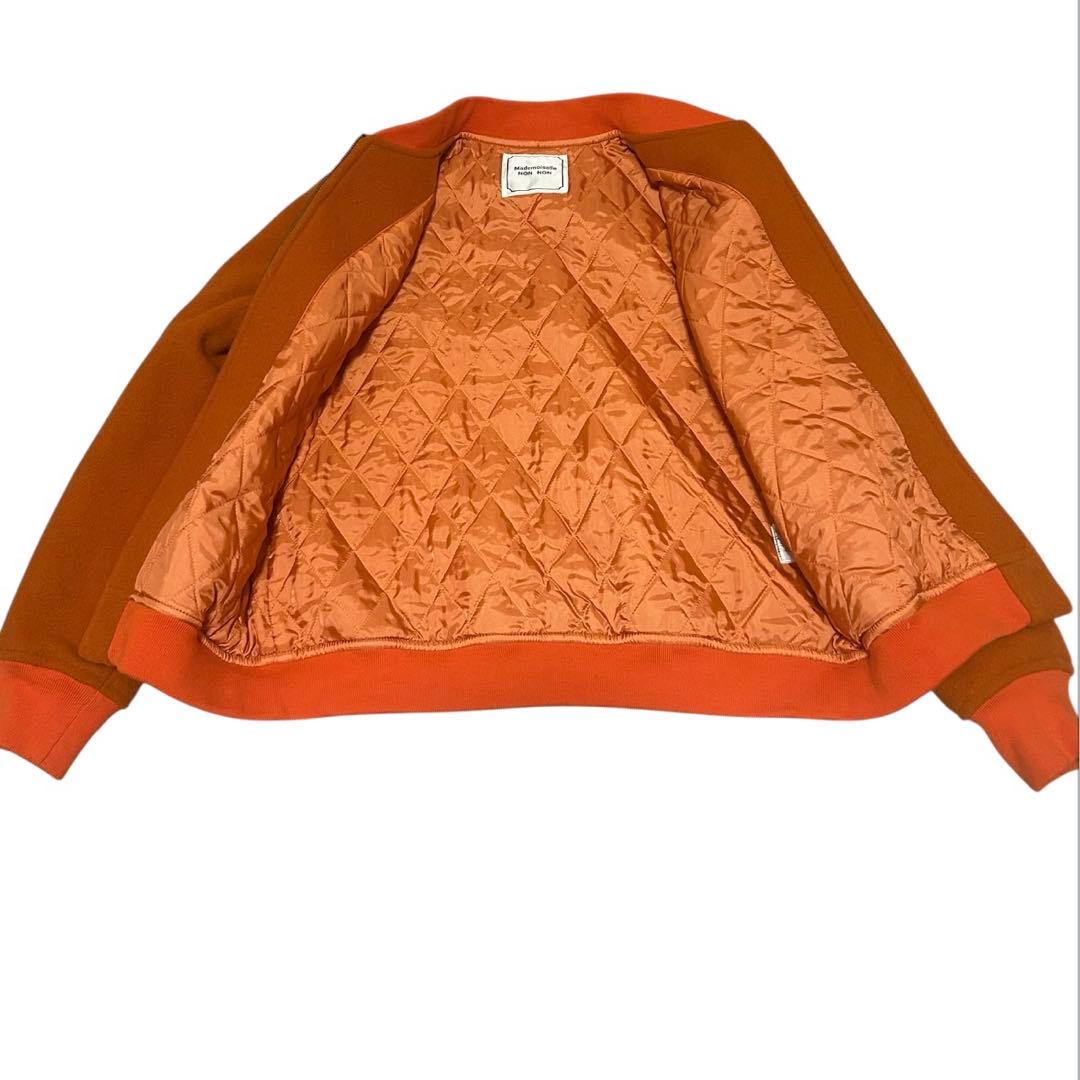 Mademoiselle non non /ワッペン付きウール スタジャン日本製