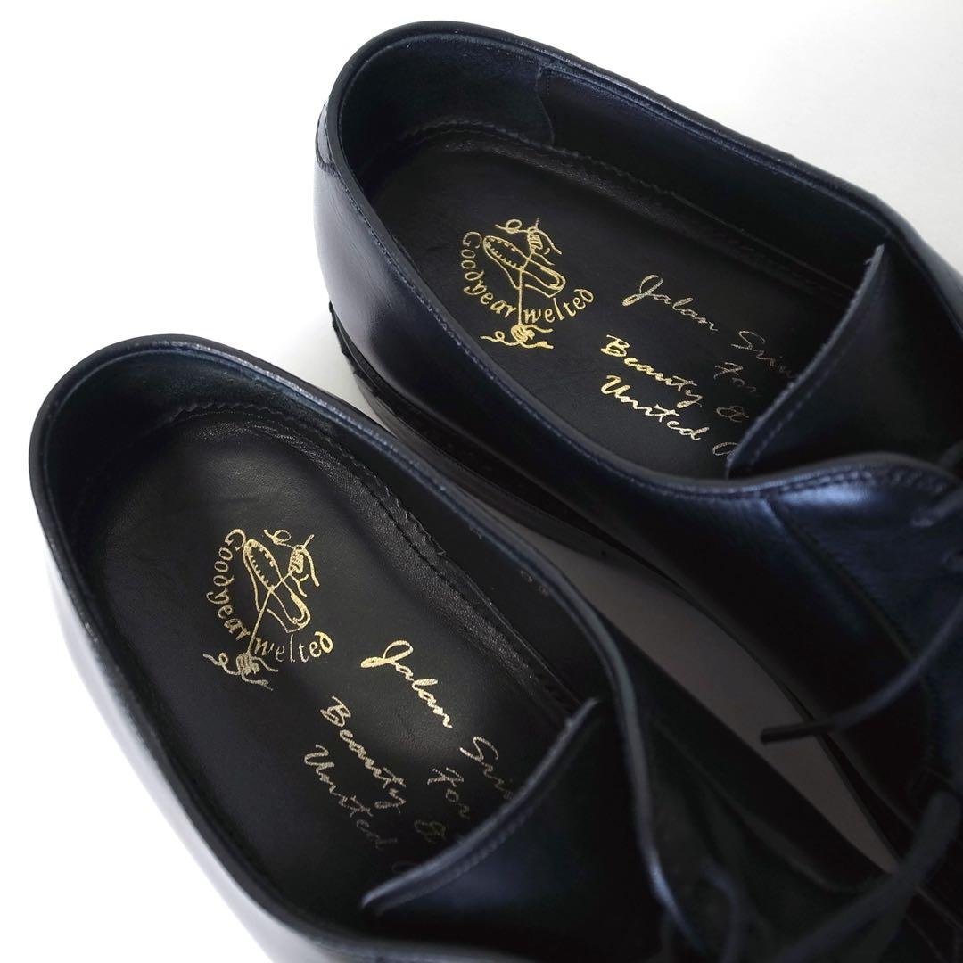 ジャランスリワヤ 98628 アローズ別注 プレーントゥ UK6.5 ブラック