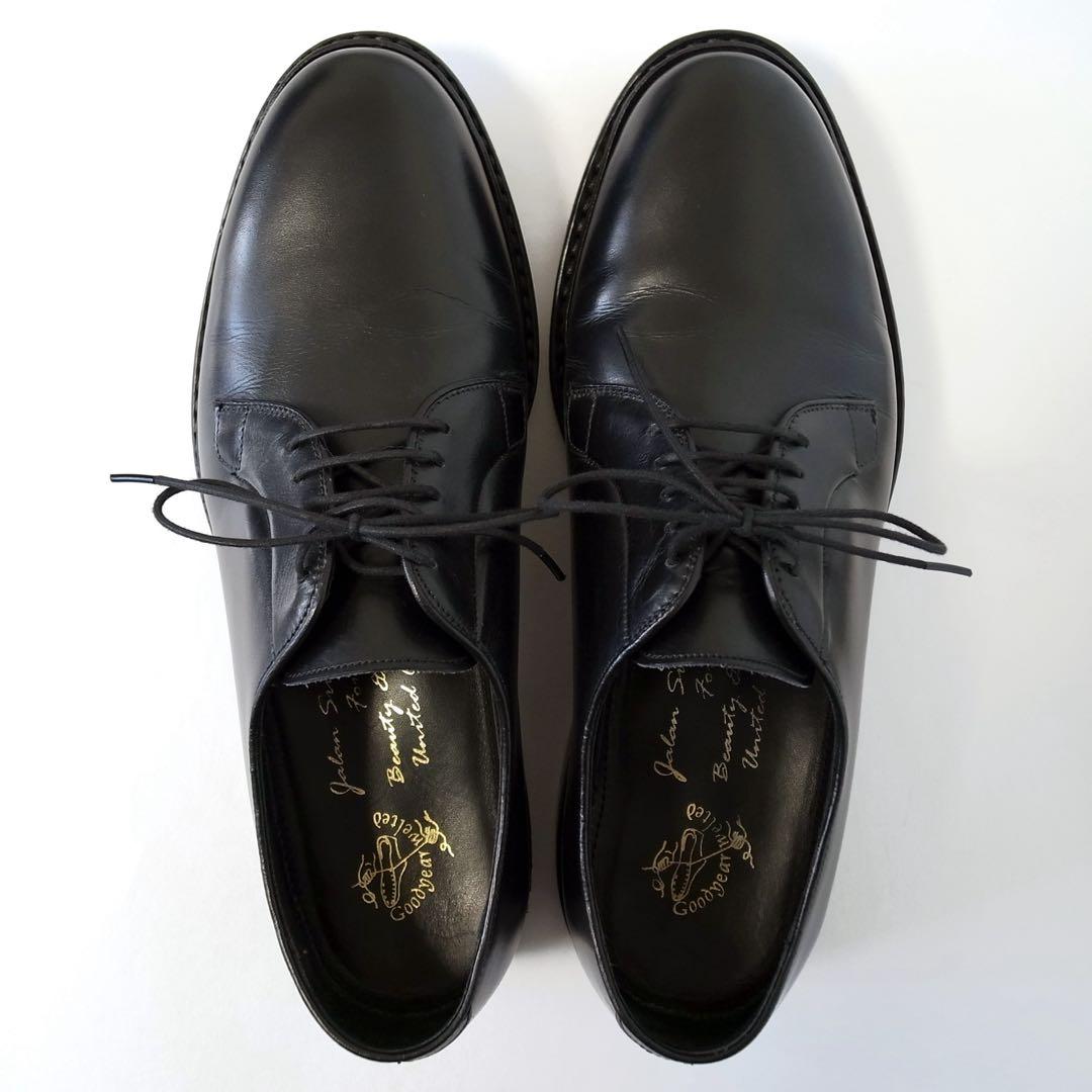 ジャランスリワヤ 98628 アローズ別注 プレーントゥ UK6.5 ブラック