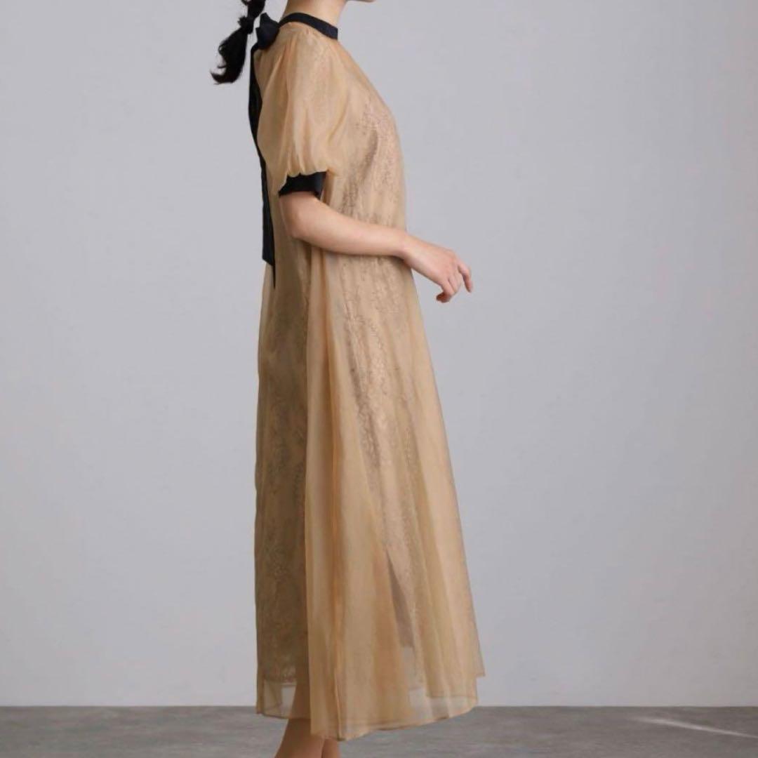 atlo オケージョンドレス　Aライン　マタニティ　オレンジ dollydoll