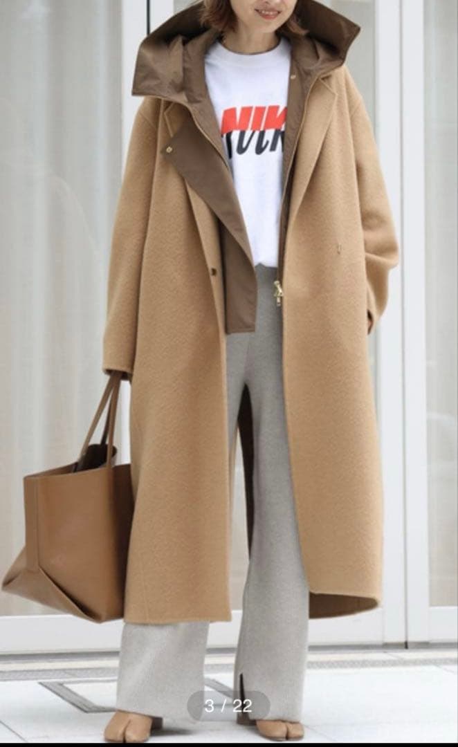 victorianシャギーコート キャメル