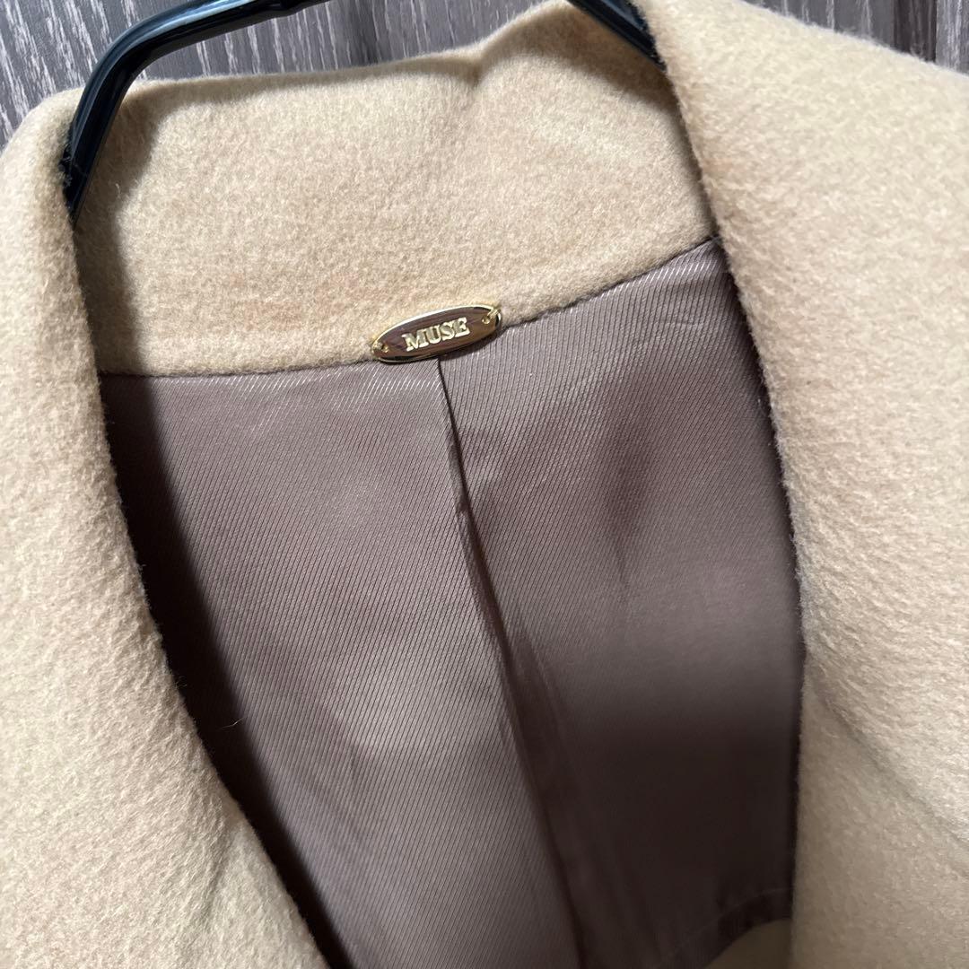 victorianシャギーコート キャメル