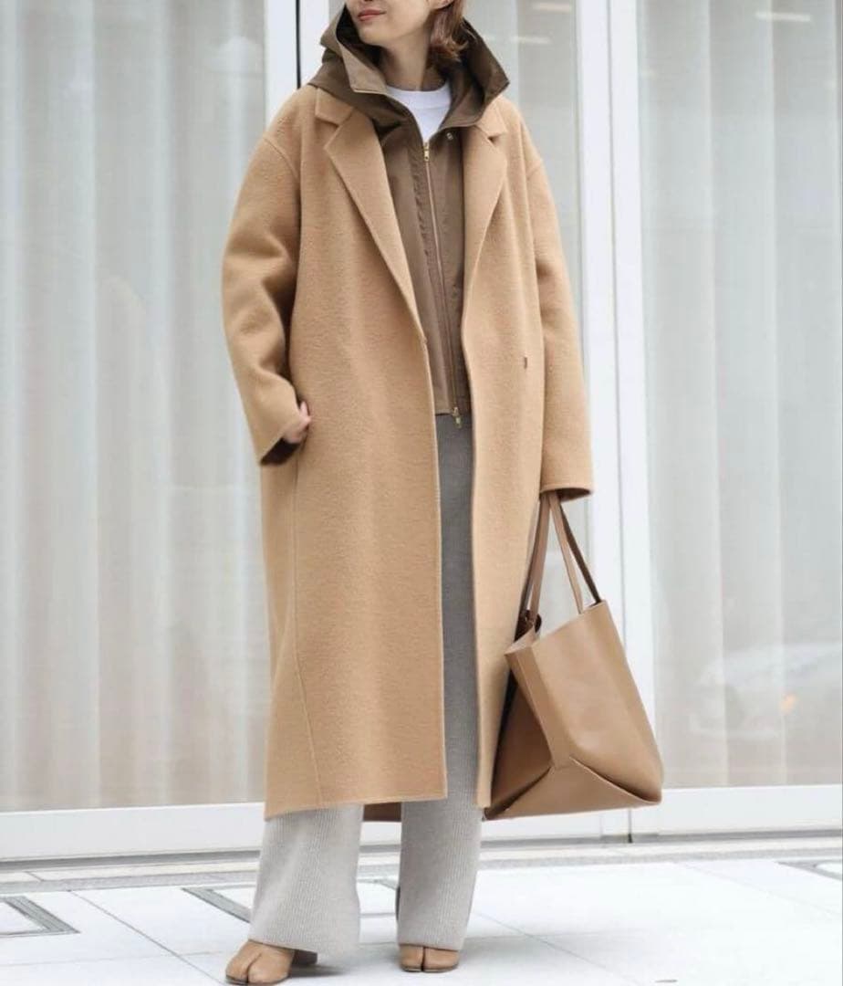 victorianシャギーコート キャメル