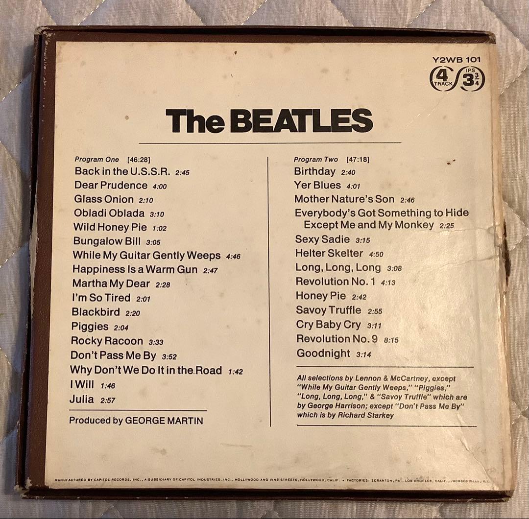 オープンリールテープ　ビートルズ　ホワイトアルバム　The Beatles