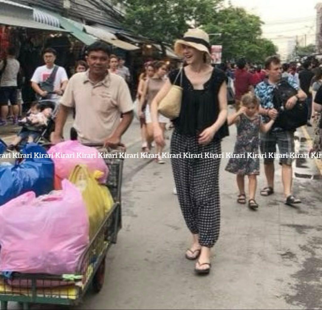 試着のみハウスオブロータス ギンガムチェックサルエルパンツ 桐島かれん