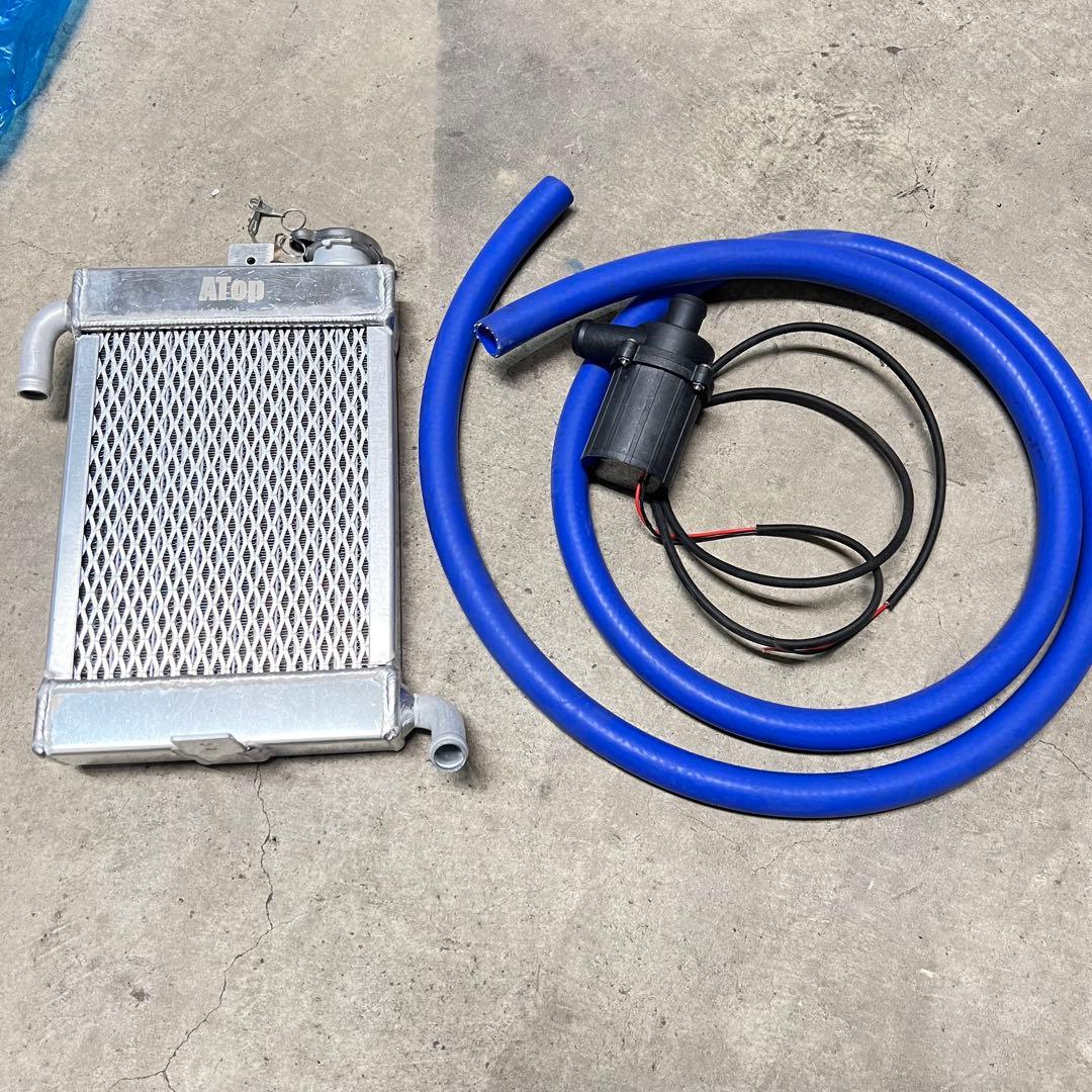 ATop ラジエーター 電動ポンプセット アルミ