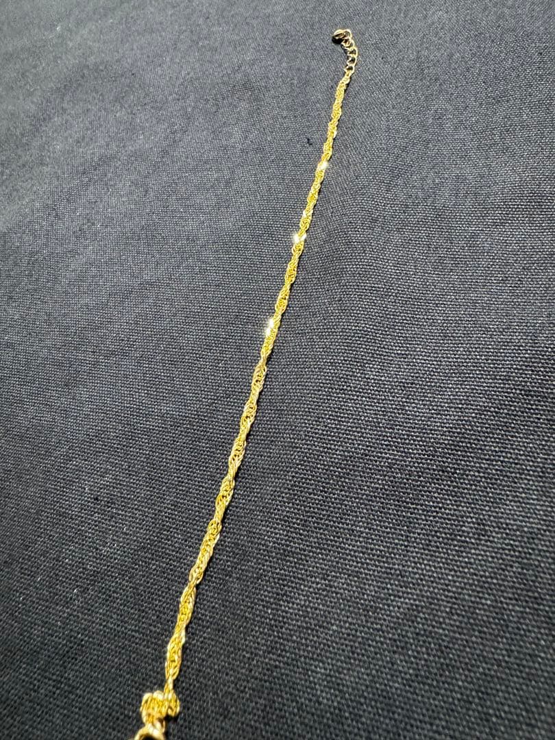 【最終値下げ】ゴールド ブレスレット 10K 刻印 アヴァランチ　18㎝