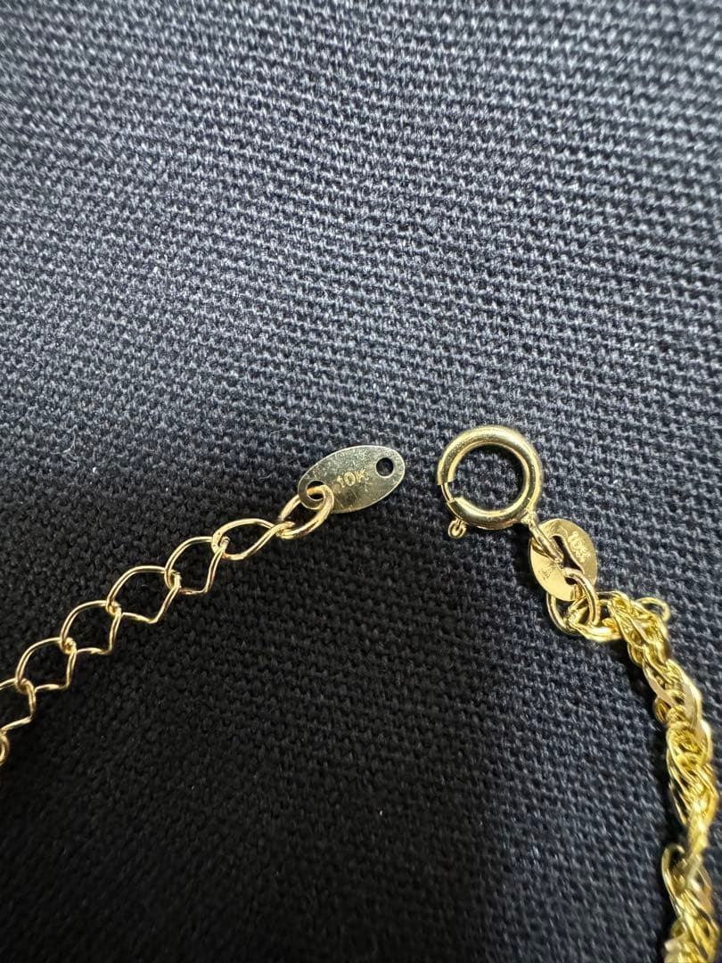 【最終値下げ】ゴールド ブレスレット 10K 刻印 アヴァランチ　18㎝