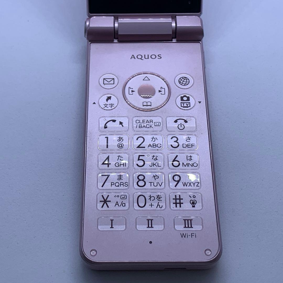 AQUOS ケータイ2 601SH ピンク SIMフリー SIMロック解除済み