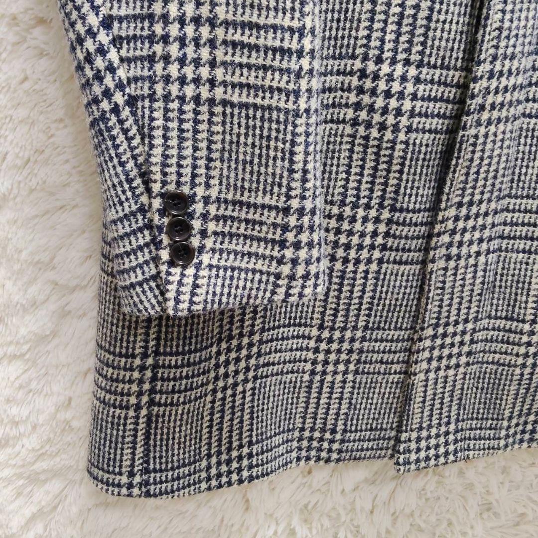 ハリスツイード × オックスフォードクラシックウールコート グレンチェック