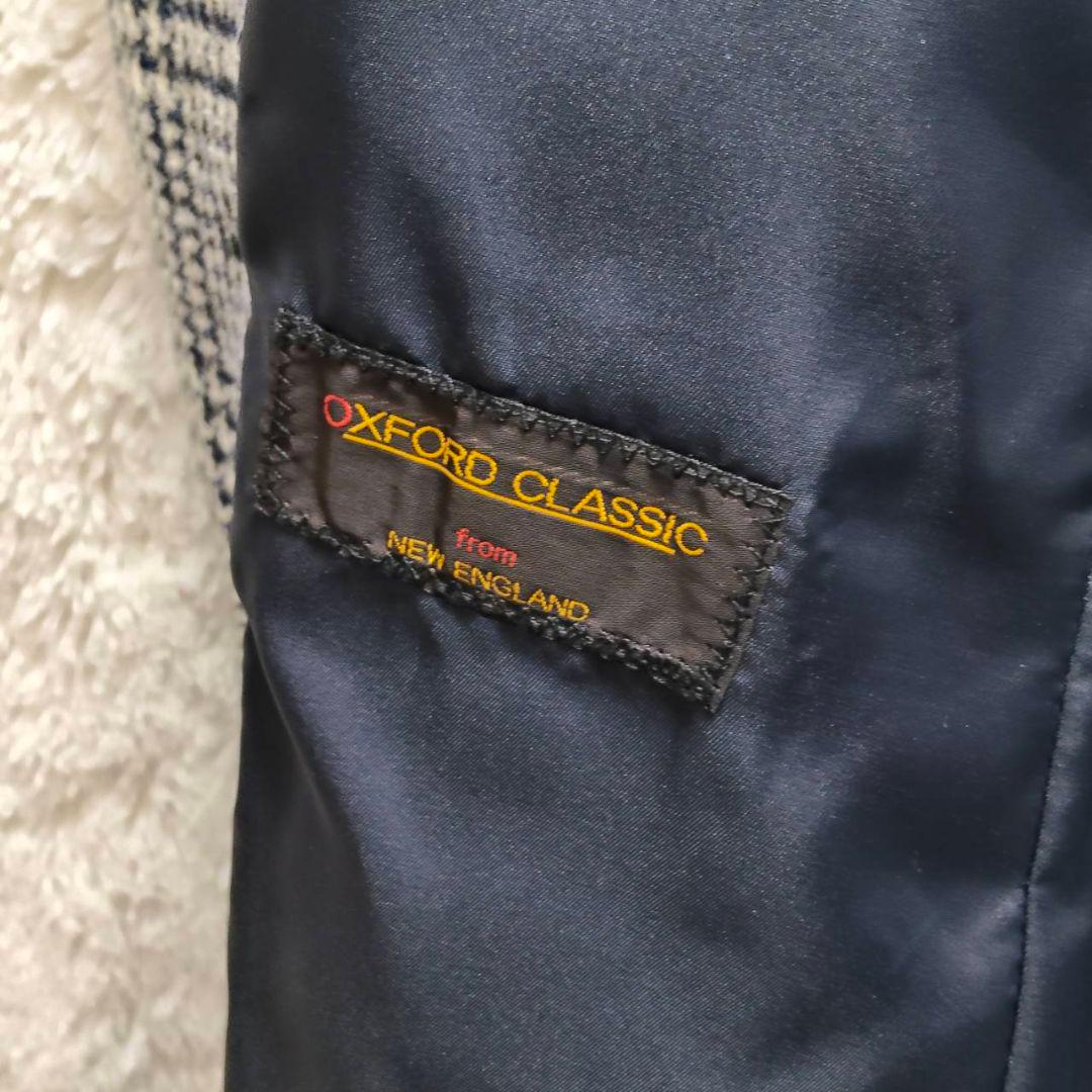 ハリスツイード × オックスフォードクラシックウールコート グレンチェック