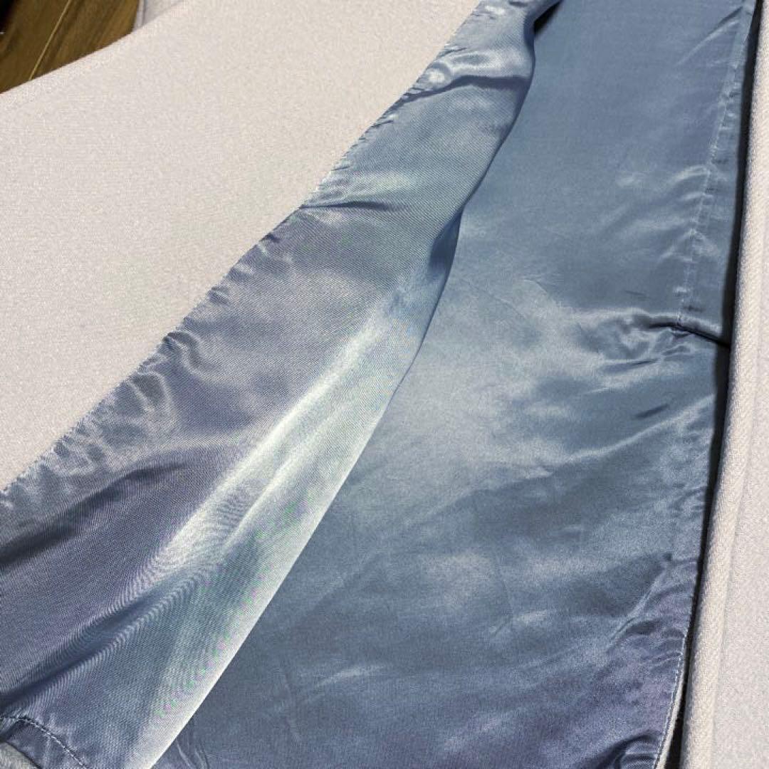 emmi エミ　エミアトリエ　ロングコート　ブルー　水色　チェスターコート