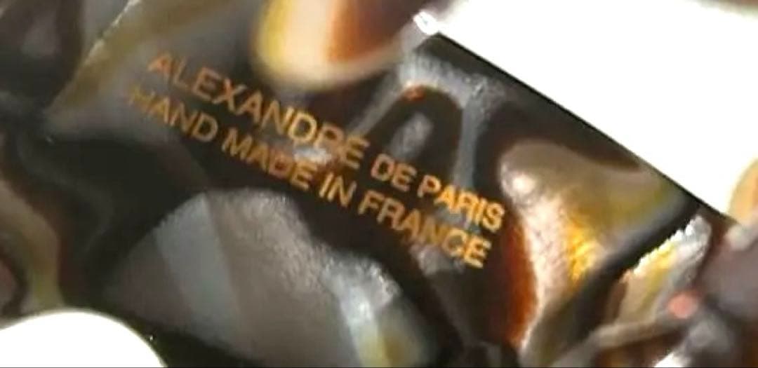 アレクサンドルドゥパリ ヘアクリップ(L) ヘアアクセサリー オニキス