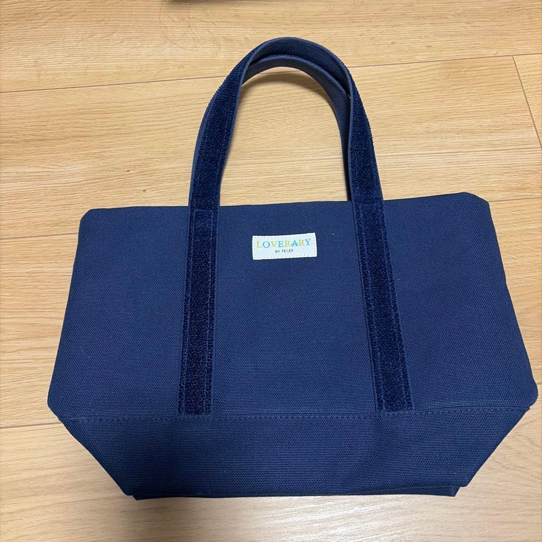 ラブラリーバイフェイラー オールドテディ ワッペントートバッグ ネイビー(小)