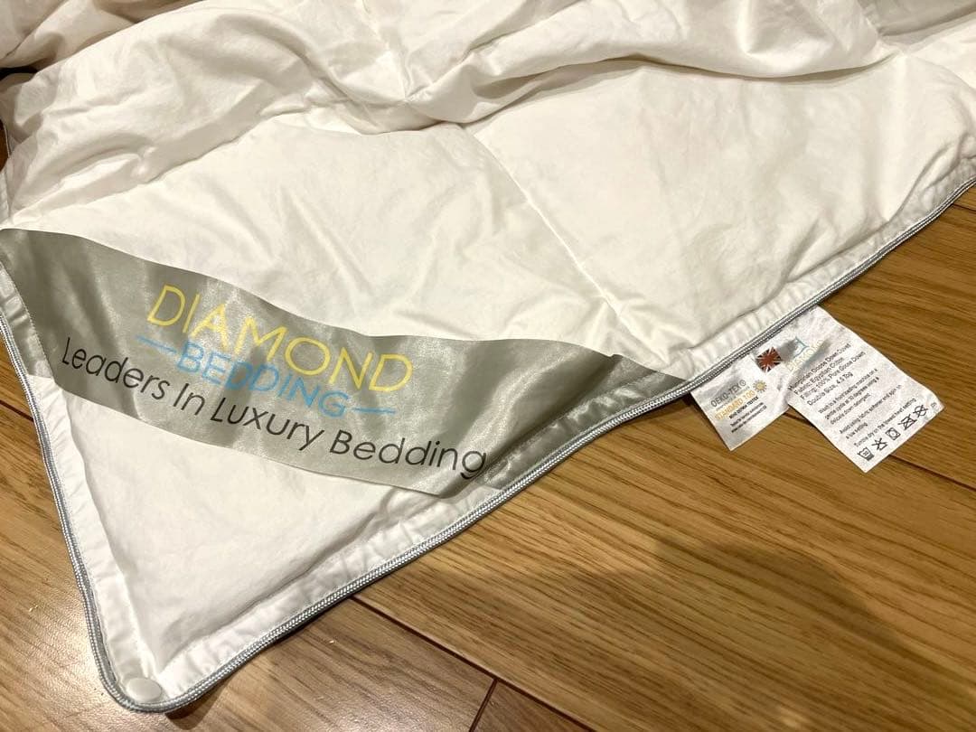 DIAMOND ハンガリー グースダウン2枚合わせセット ダブル　超長綿100%