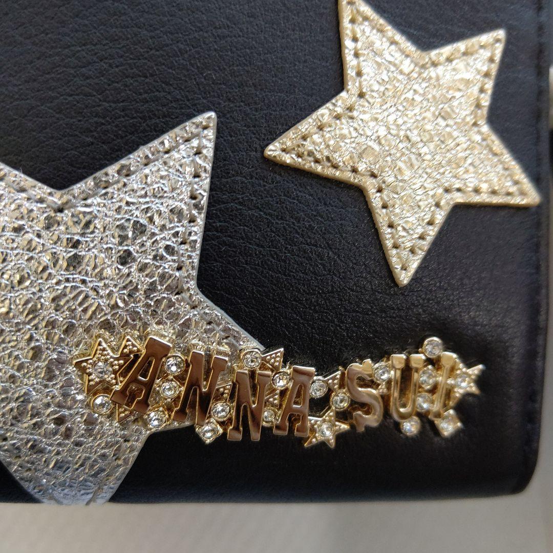 【新品】ANNA SUI うさぎ 財布 牛革・やぎ革 黒 箱付き