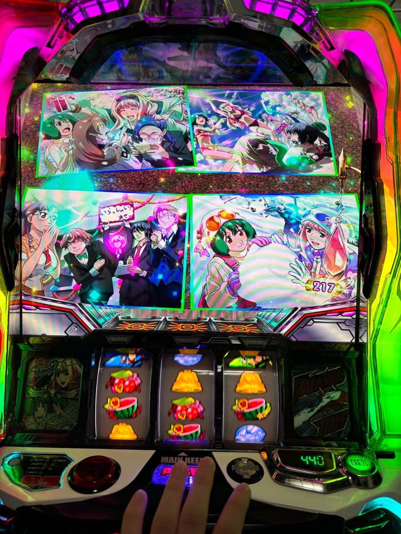 パチスロ実機 マクロスフロンティア4 イヤホンコンバータ付き