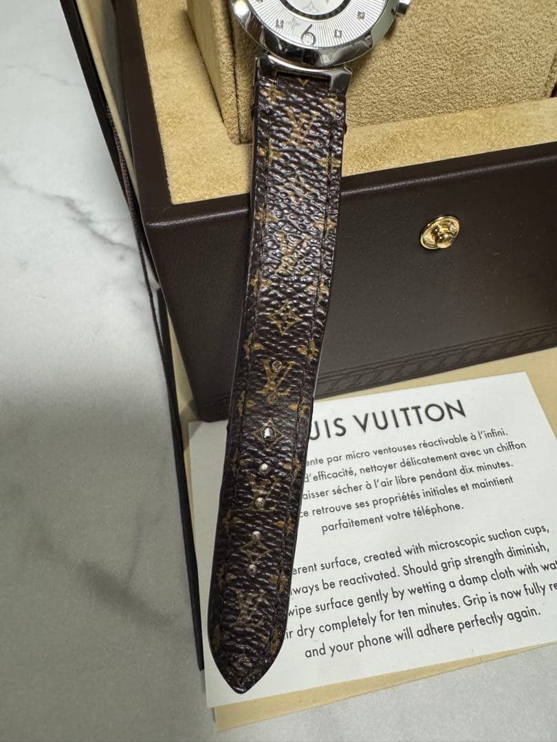 ルイヴィトン タンブール スリム Q12MG ダイヤ クォーツ レディース腕時計