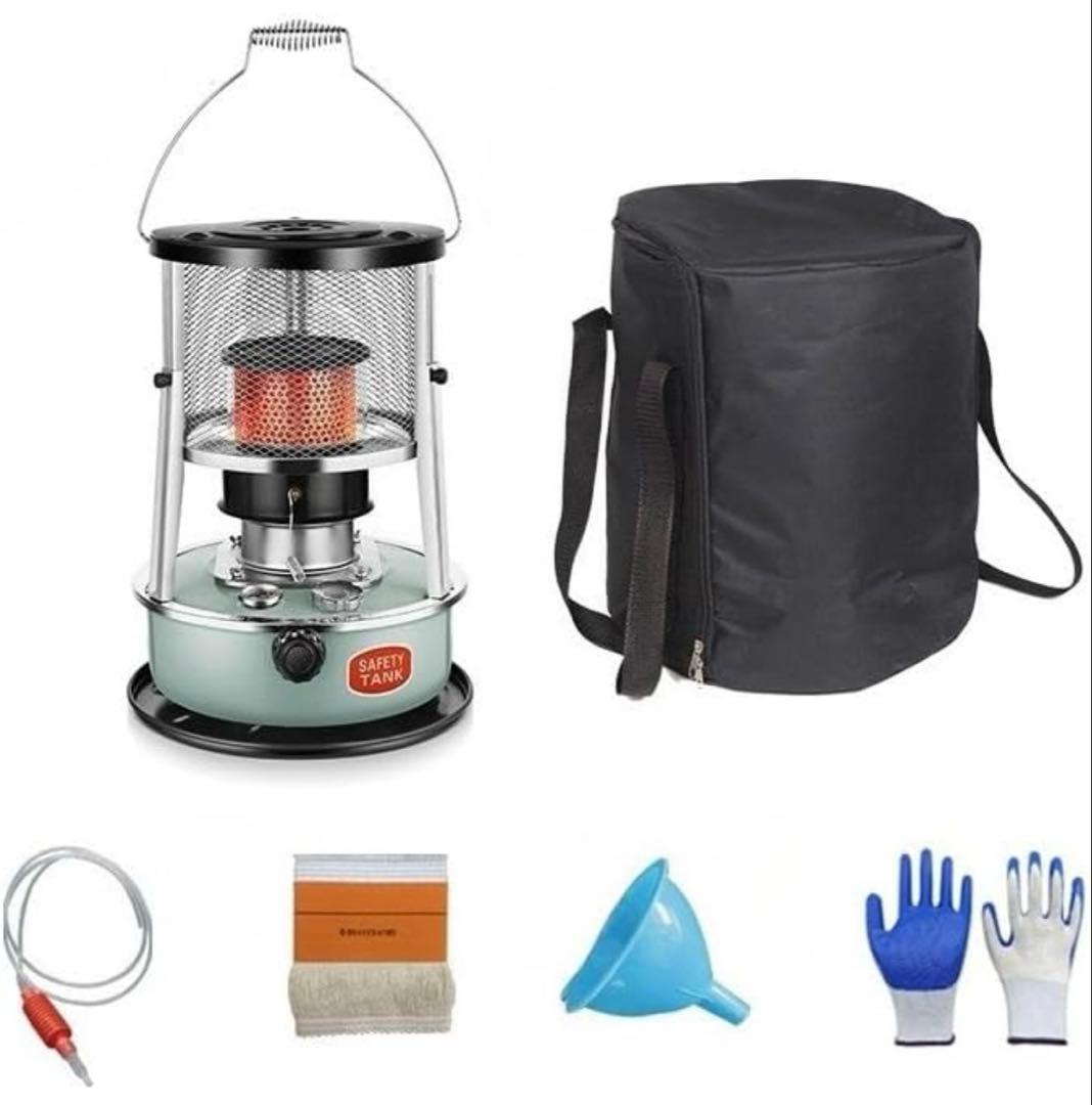 美品⭐︎石油ストーブ 対流式 小型石油ヒーター 多機能ストーブ　キャンプ