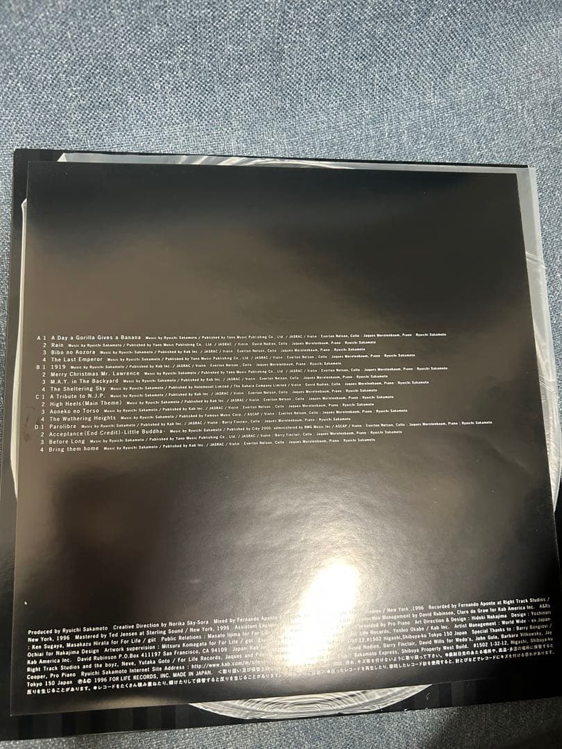 坂本龍一　レコードLP 1996