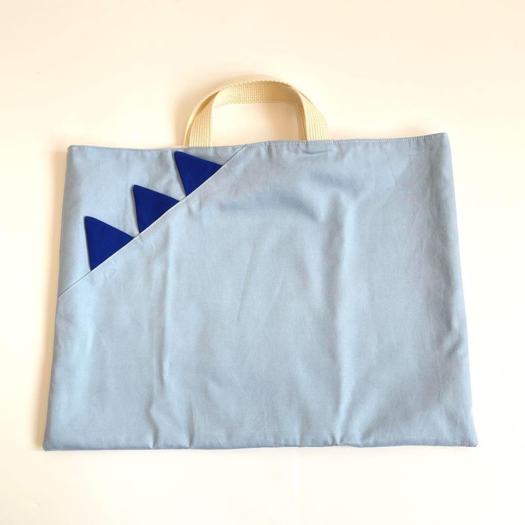 恐竜達の入園入学6点セット　サイズオーダー可　ブルーの恐竜