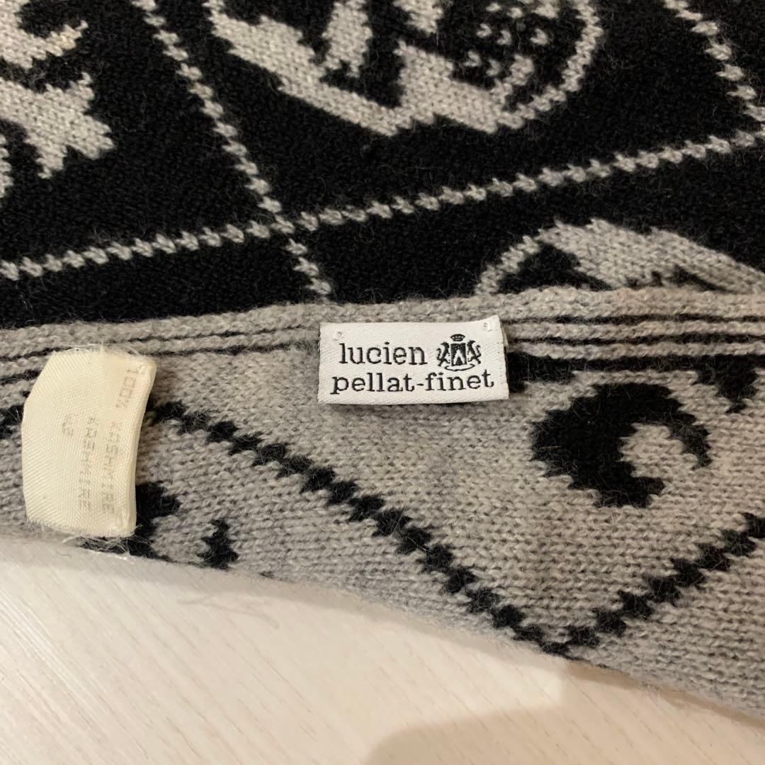 lucien pellat-finet スカルデザインカシミアマフラー