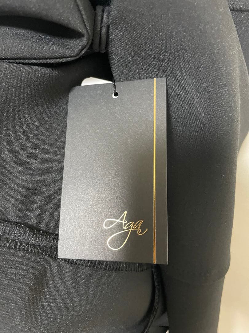 Aga ペプラムジレジャケット 9号　ブラック