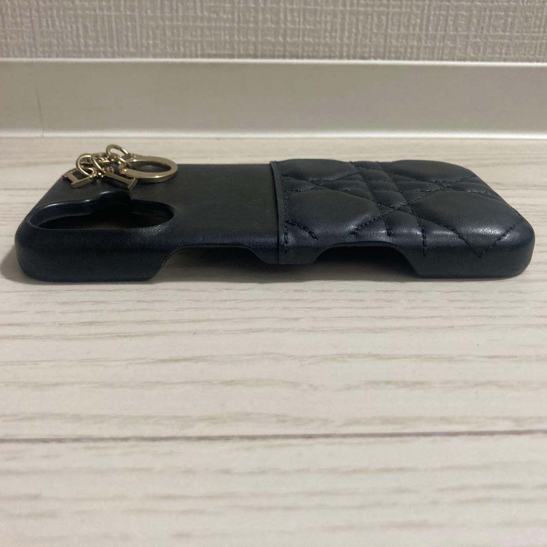 最新機種！極美品✨Dior　LADY DIOR　iPhone16ケース　羊革　黒