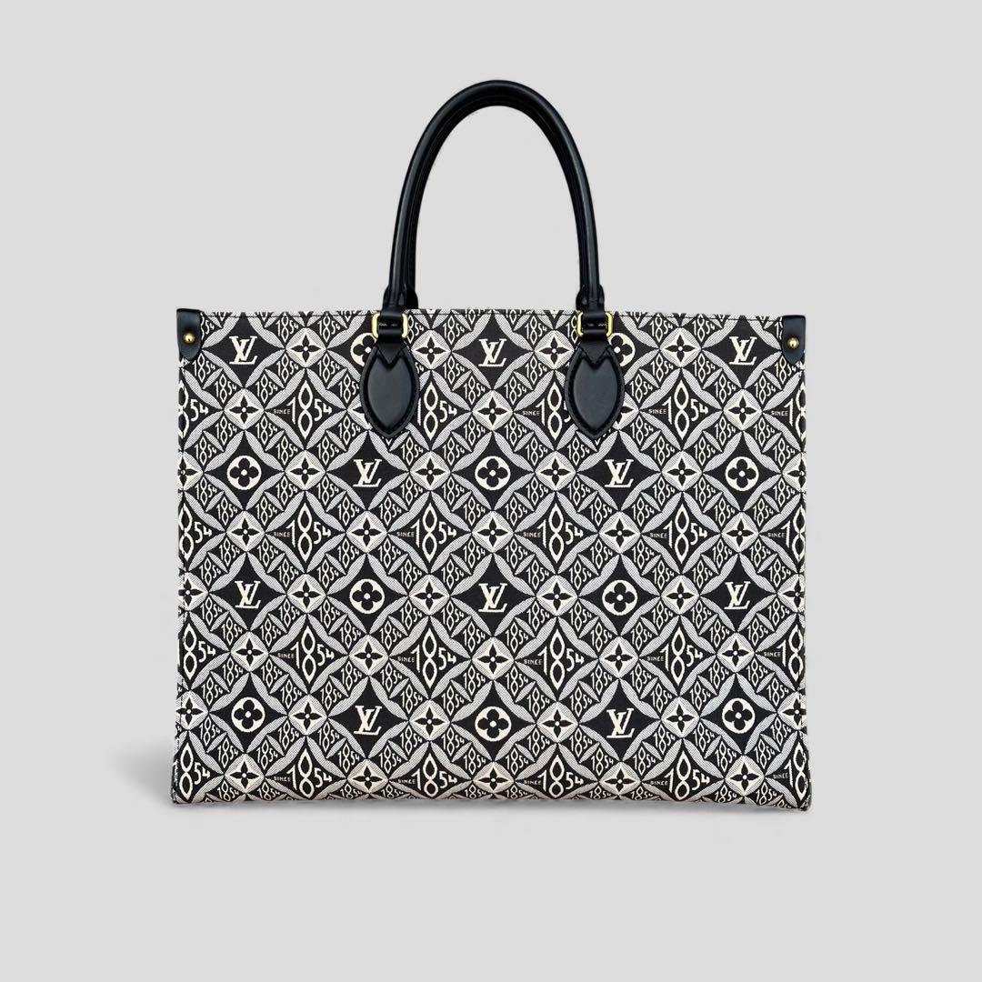 美品 ルイヴィトン オンザゴー GM モノグラム ジャガード トートバッグ