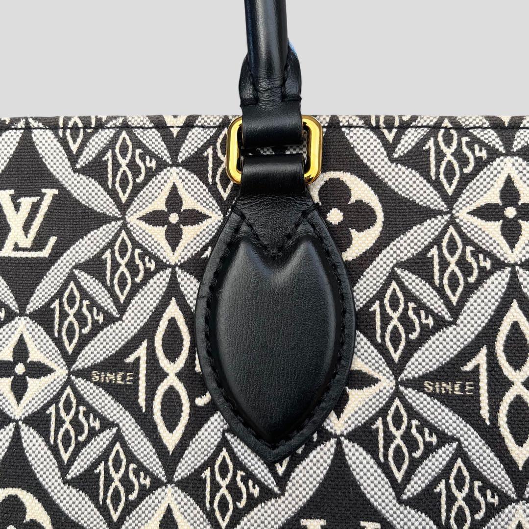 美品 ルイヴィトン オンザゴー GM モノグラム ジャガード トートバッグ