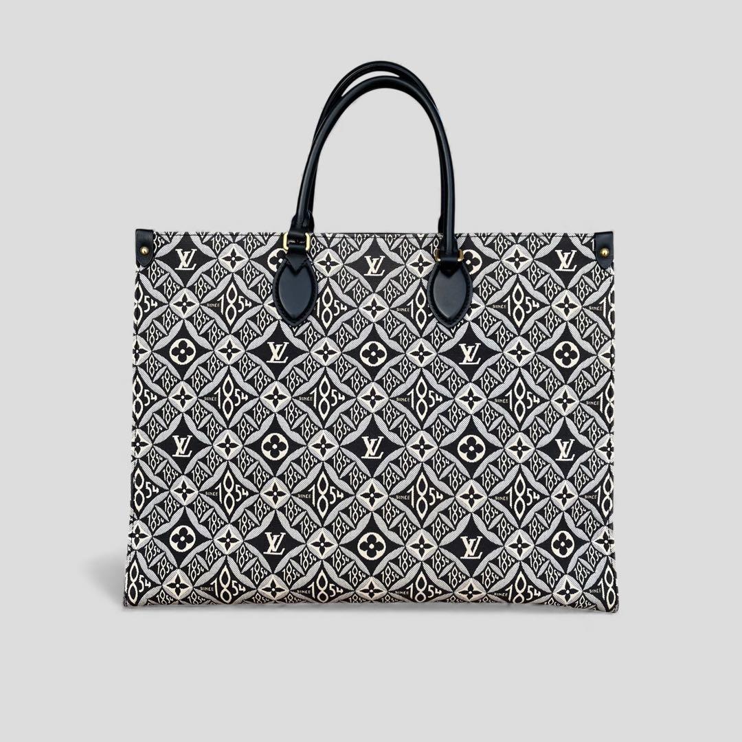 美品 ルイヴィトン オンザゴー GM モノグラム ジャガード トートバッグ