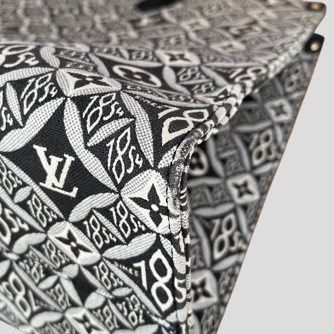 美品 ルイヴィトン オンザゴー GM モノグラム ジャガード トートバッグ